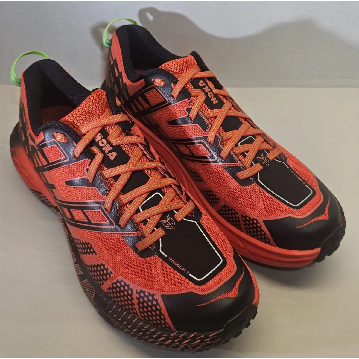 Hoka shoes - Hoka One One Speedgoat 2 - 1162710/TLCT - Tomato Red/Electric Green /Black 4