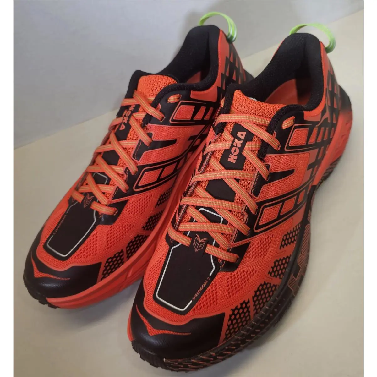 Hoka shoes - Hoka One One Speedgoat 2 - 1162710/TLCT - Tomato Red/Electric Green /Black 6