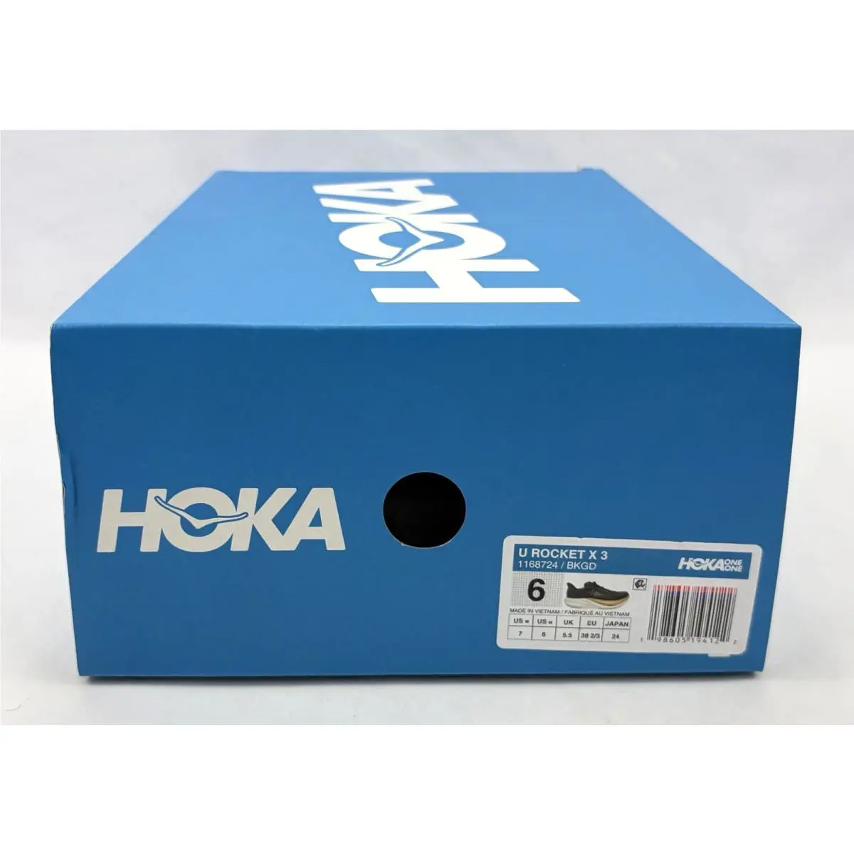 Hoka shoes - Hoka One One U Rocket X 3 - 1168724 - Black/Gold/White (UPC: 198605194122) 12