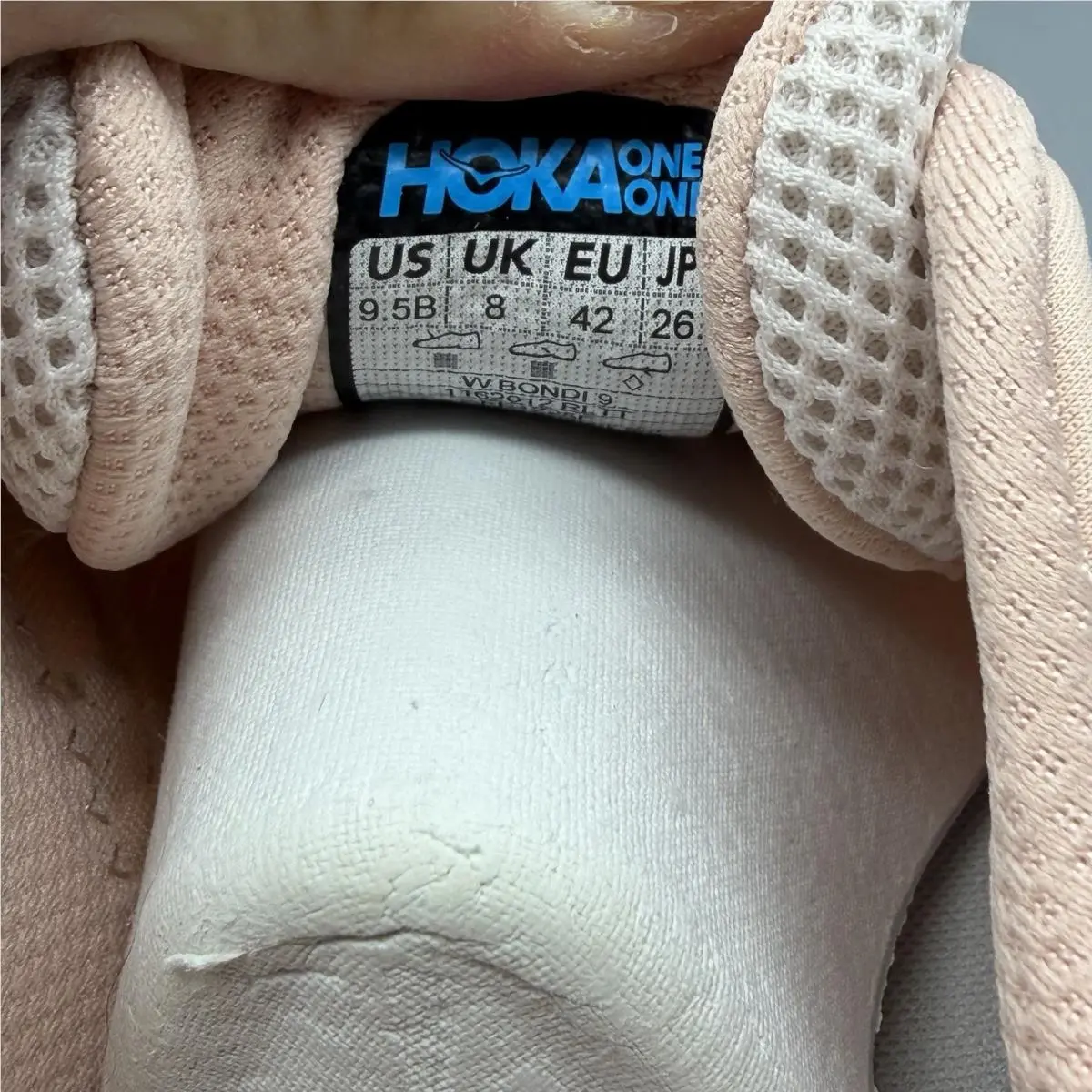Hoka shoes - Hoka One One Bondi 9 - 1162012 RLTT - Rose Latte (UPC: 0198605166051) 10