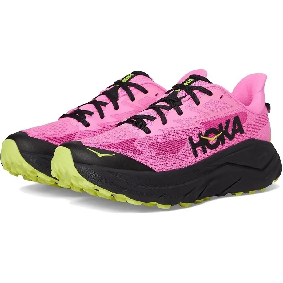 Hoka Challenger Atr 8 Road Running Training Sneakers Neon Pink Mesh Black Sz 11 - Neon Pink / Black