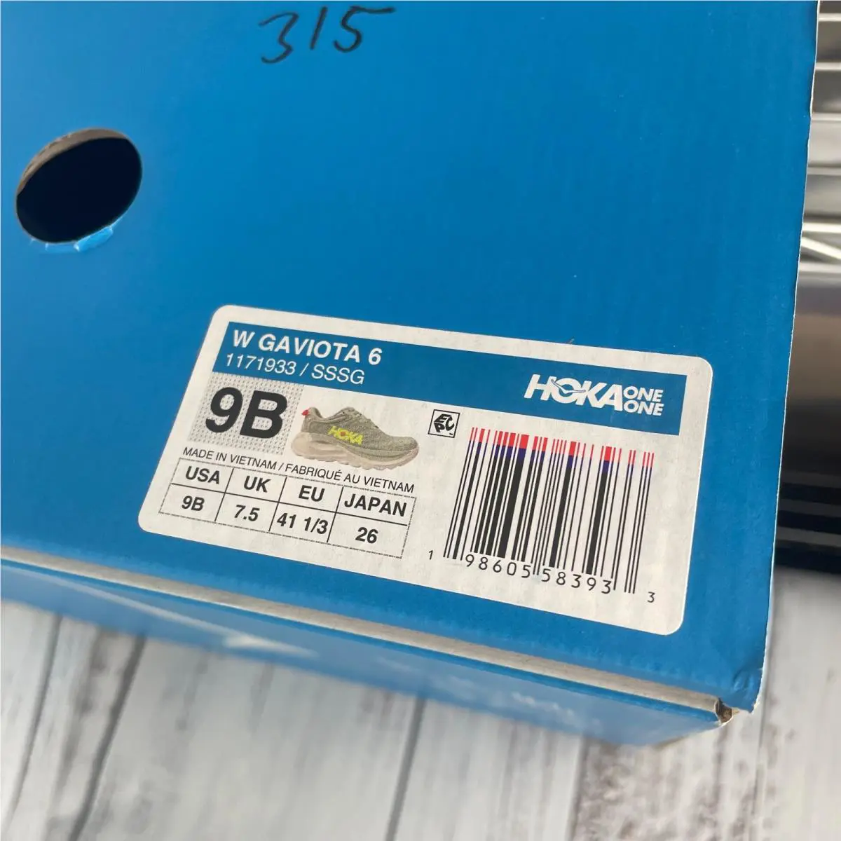 Hoka shoes - Hoka One Gaviota 6 - One Gaviota - Gray (UPC: 198605583933) 9