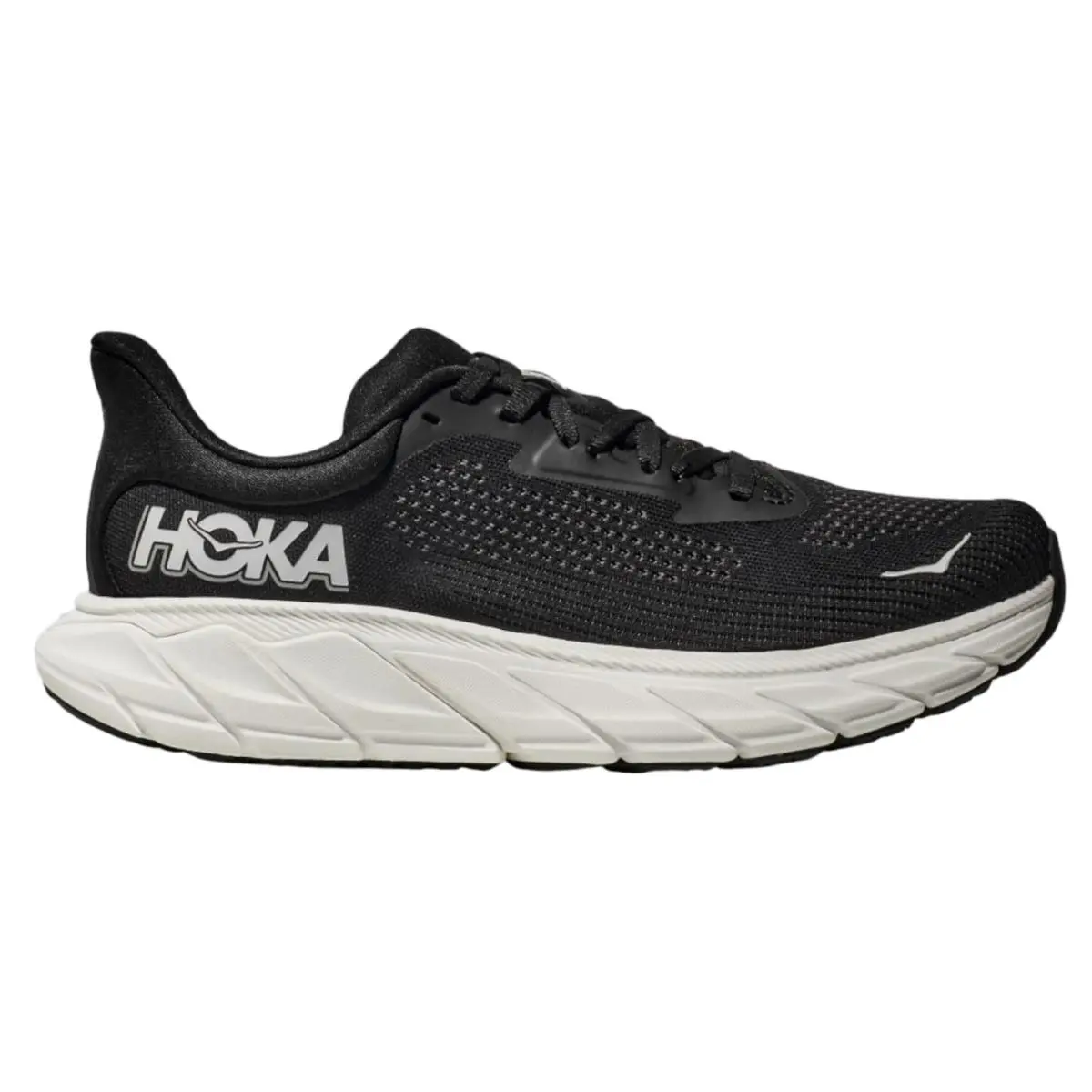 Hoka Women`s Arahi 7 Stability Running Shoes US 7.5 Wide Black/ White