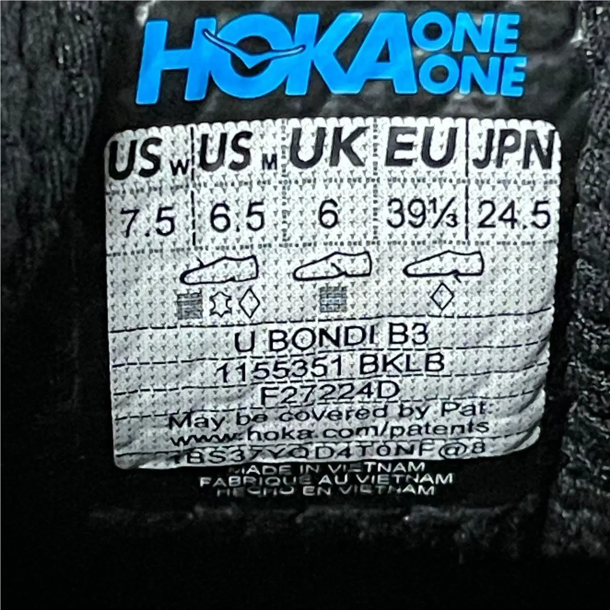 Hoka shoes - VS191823 - vs-191823 - Black (UPC: 197634508221) 2
