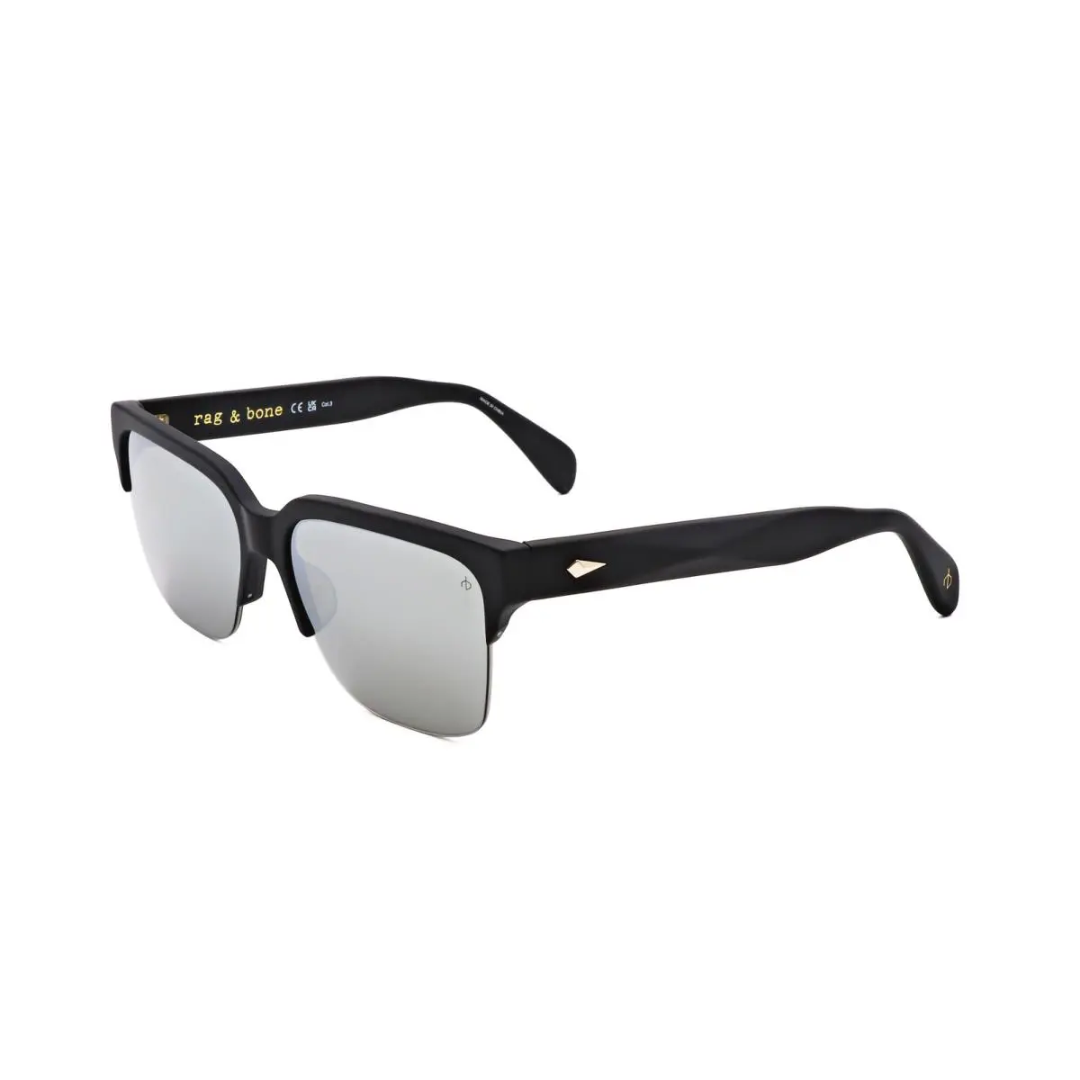 Rag Bone Men`s 58 mm Matte Black Sunglasses RNB5055-G-S-003-58