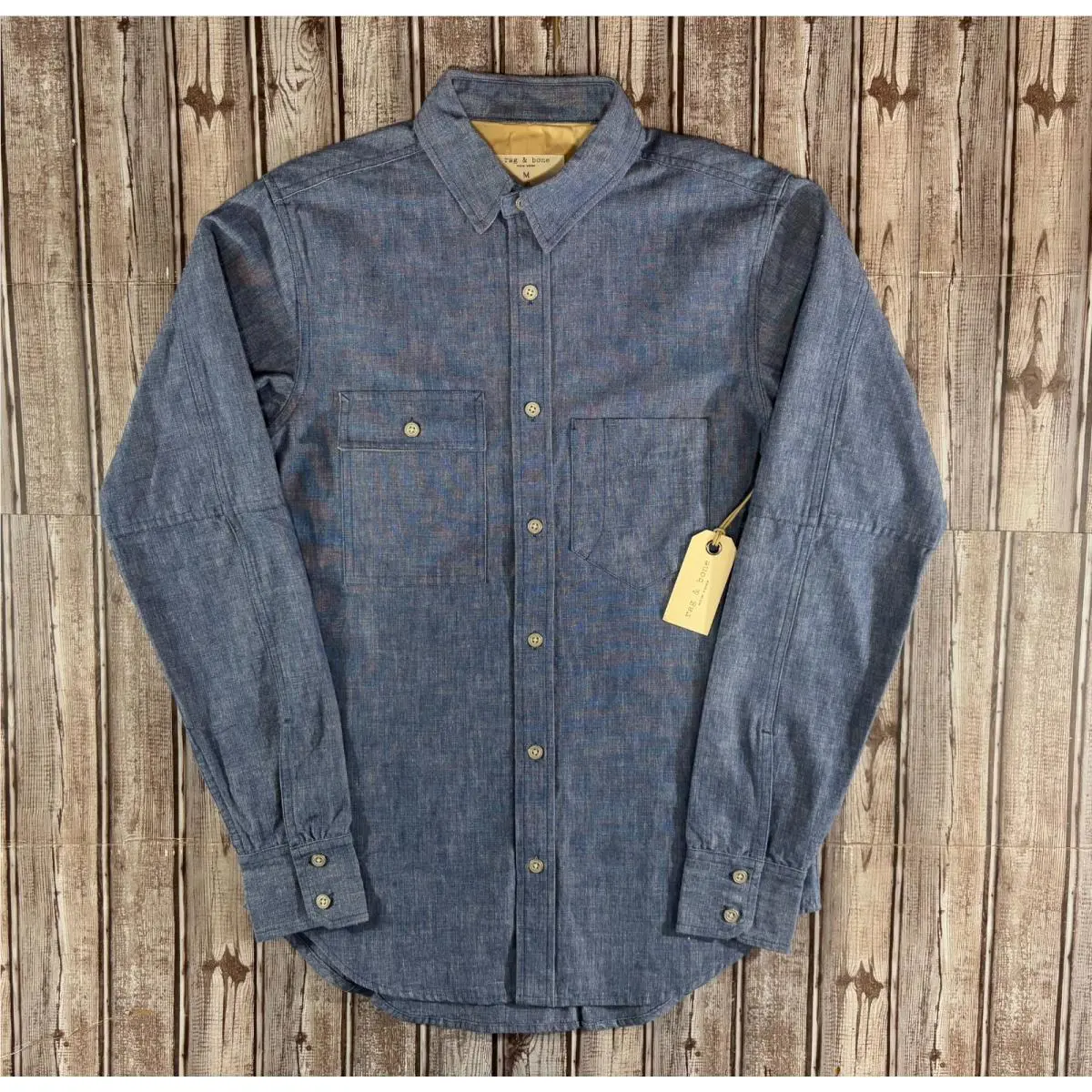 Rag Bone The Trail Denim Shirt Size M Color Indigo
