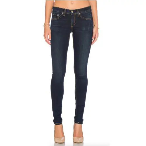 Revolve Rag Bone Blue Skinny Bedford Blue Stretchy Jeans Size 26