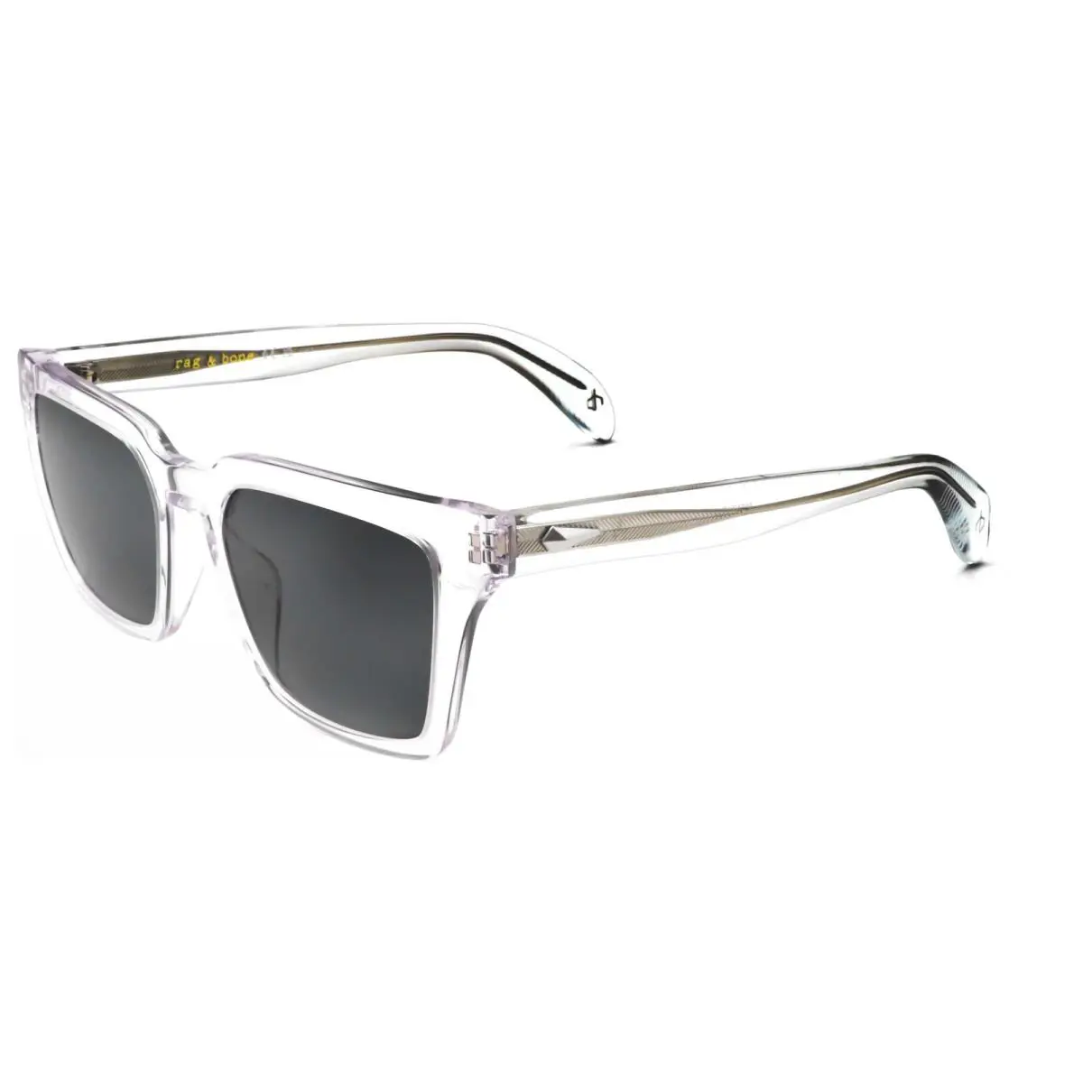 Rag Bone Men`s 52 mm Crystal Sunglasses RNB5054-S-900-52