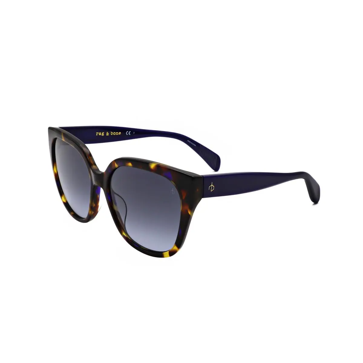 Rag Bone Women`s 56mm Yellow Havana Sunglasses RNB1073-S-EPZ-56