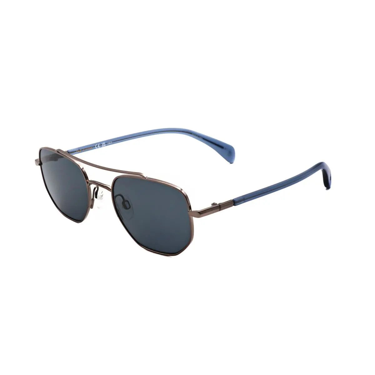 Rag Bone Men`s 51 mm Dark Ruthenium Blue Sunglasses RNB5059-G-S-5UV-51