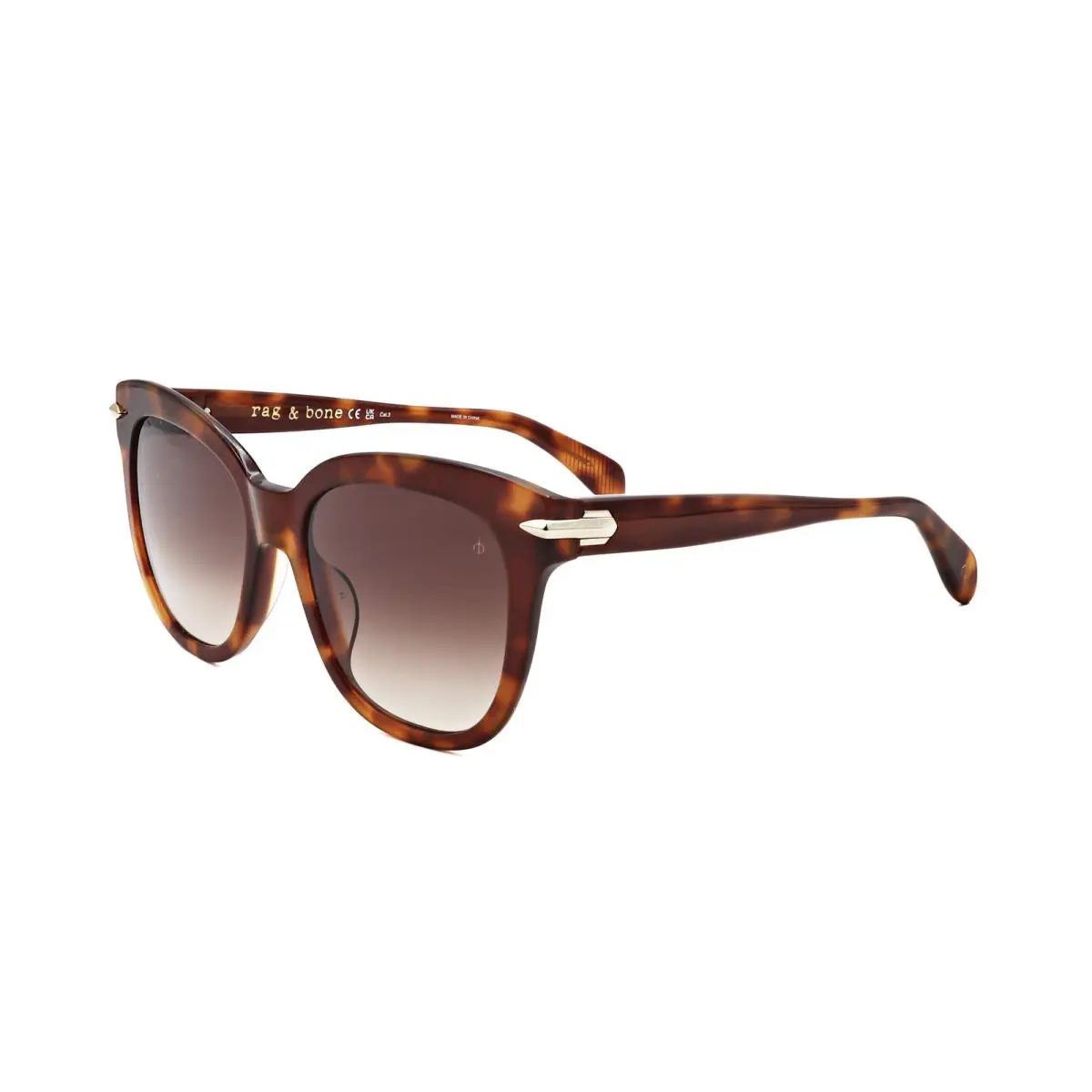 Rag Bone Women`s 55 mm Havana Sunglasses RNB1088-G-S-86-55