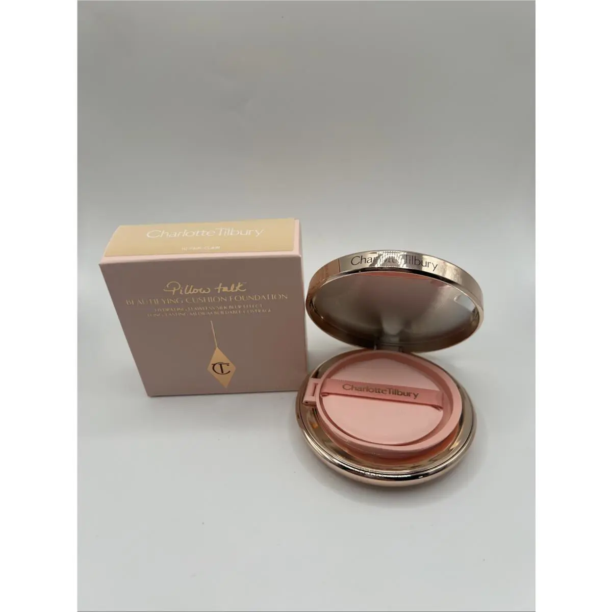 Charlotte Tilbury Pillow Talk Beautifying Cushion Foundation 1C .42 Oz