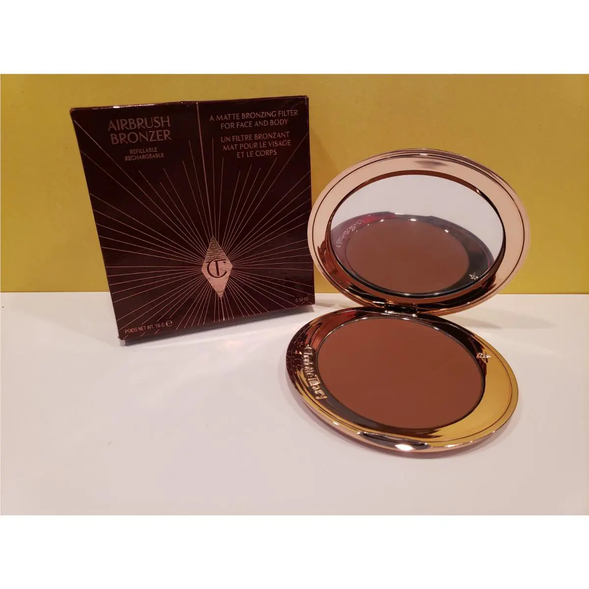 Charlotte Tilbury Airbrush Flawless Finish Comp Perfect Powd 4 Deep/Fonce-0.56