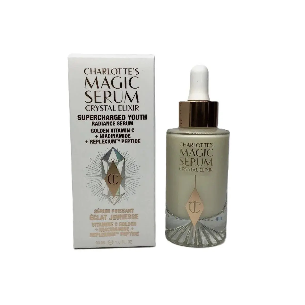 Charlotte Tilbury Magic Serum Crystal Elixir Superechared Youth 1 fl oz 30 ML