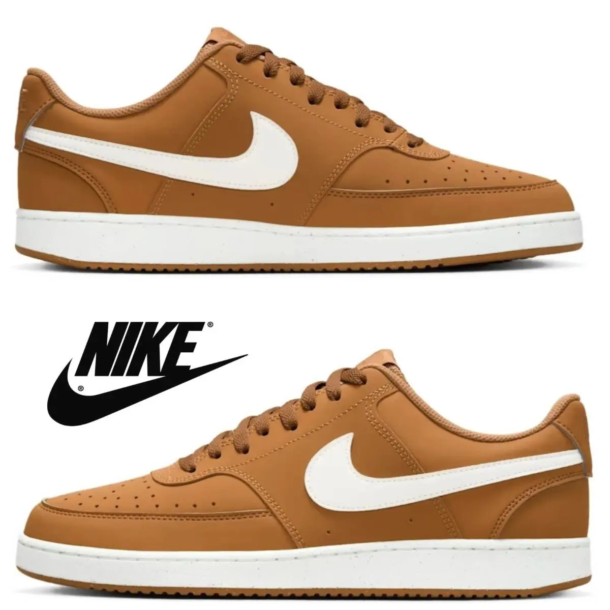 Nike shoes - Nike Court Vision Low FL - Orange, Manufacturer: Wheat/Sail 8