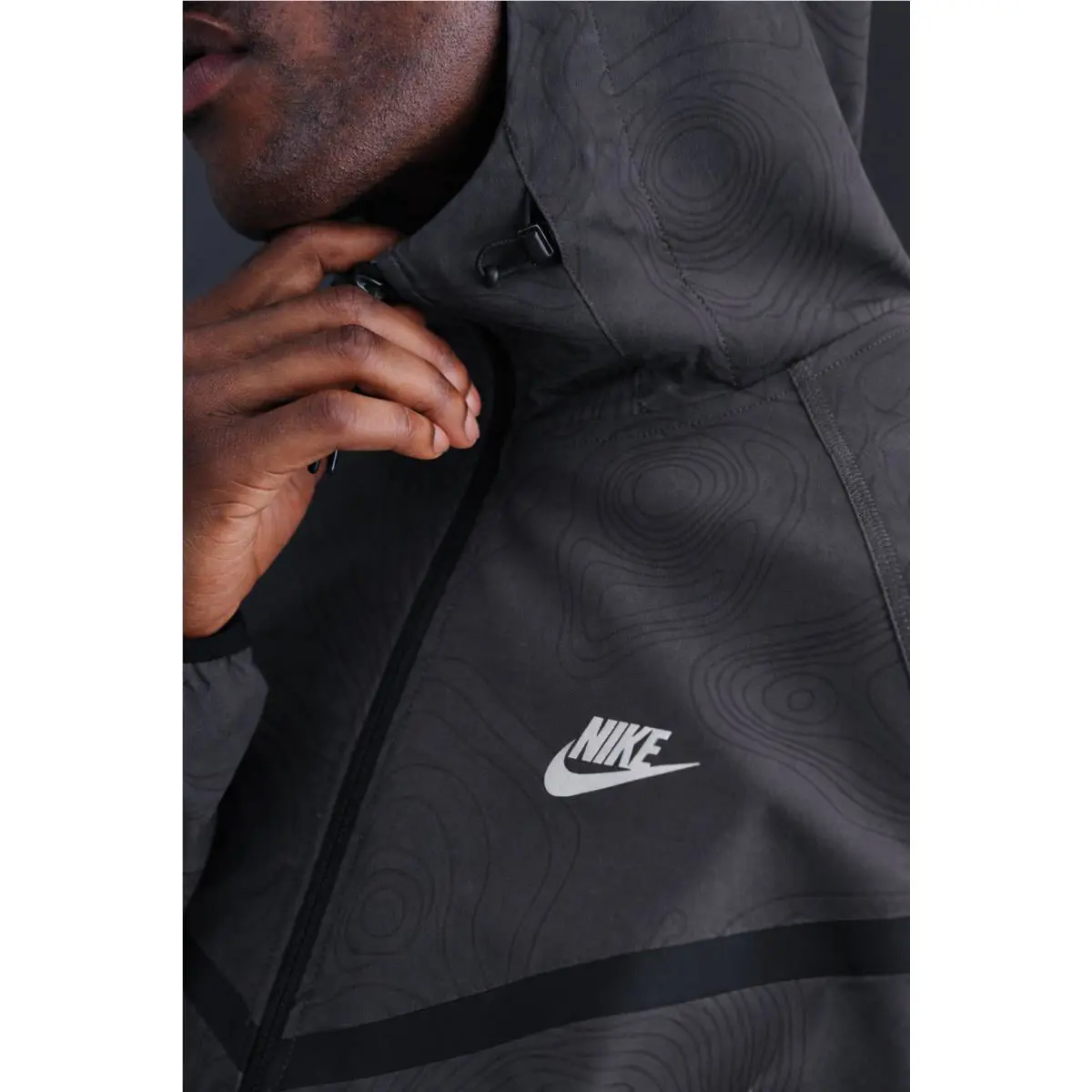 Nike clothing - Windrunner - Windrunner - black with pattern 1
