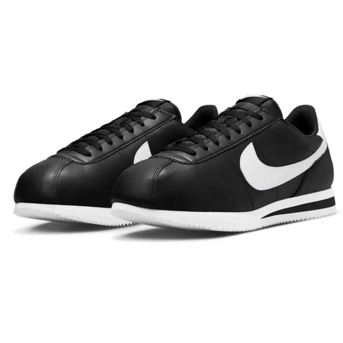 Nike shoes - Nike Cortez Leather - Cortez Leather - Black, Maufacturer: Black/White 6