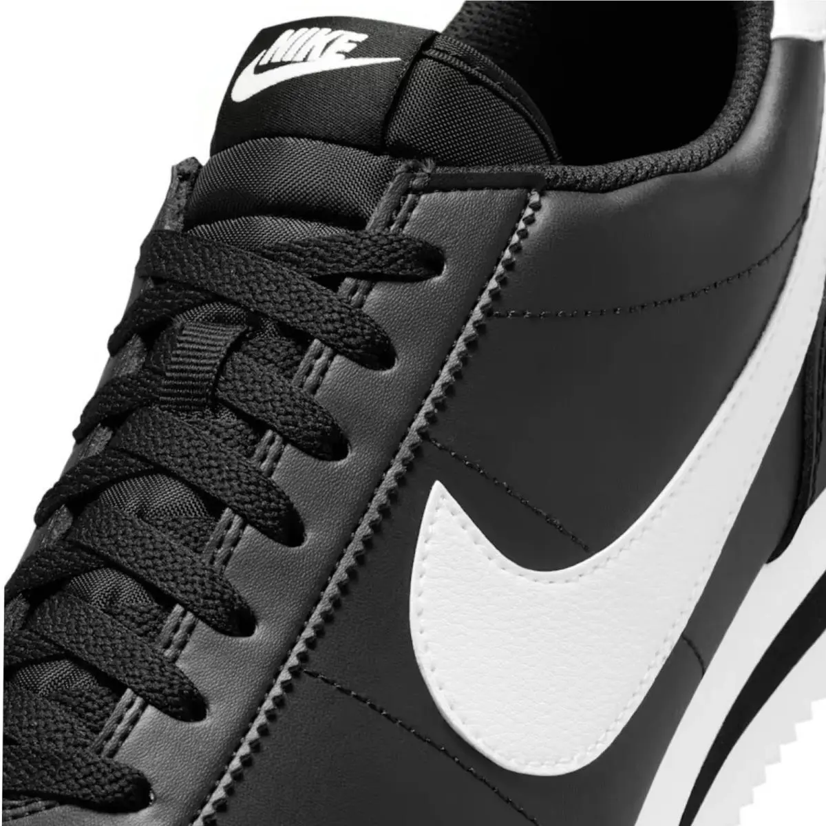 Nike shoes - Nike Cortez Leather - Cortez Leather - Black, Maufacturer: Black/White 4