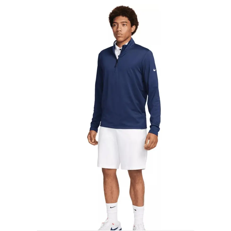 Nike Golf Victory HZ Men`s Dri-fit 1/2 Zip Top Style FD5837 410 Blue w/ Tags