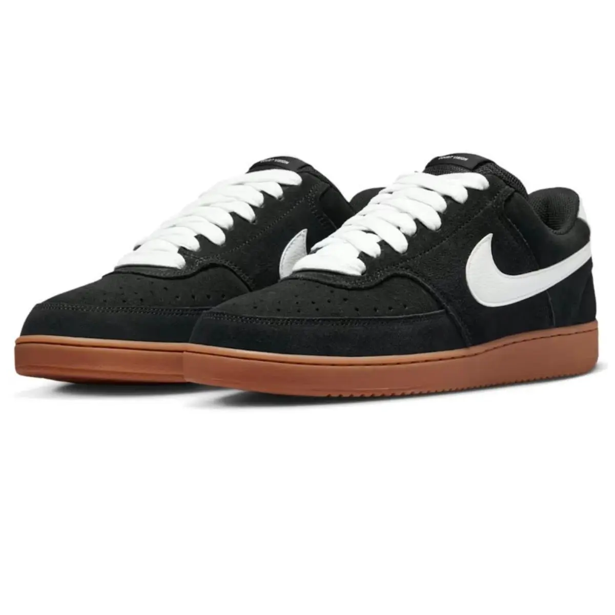 Nike shoes - Nike Court Vision Low FL - Black, Manufacturer: Black/Gum Medium Brown/White 0