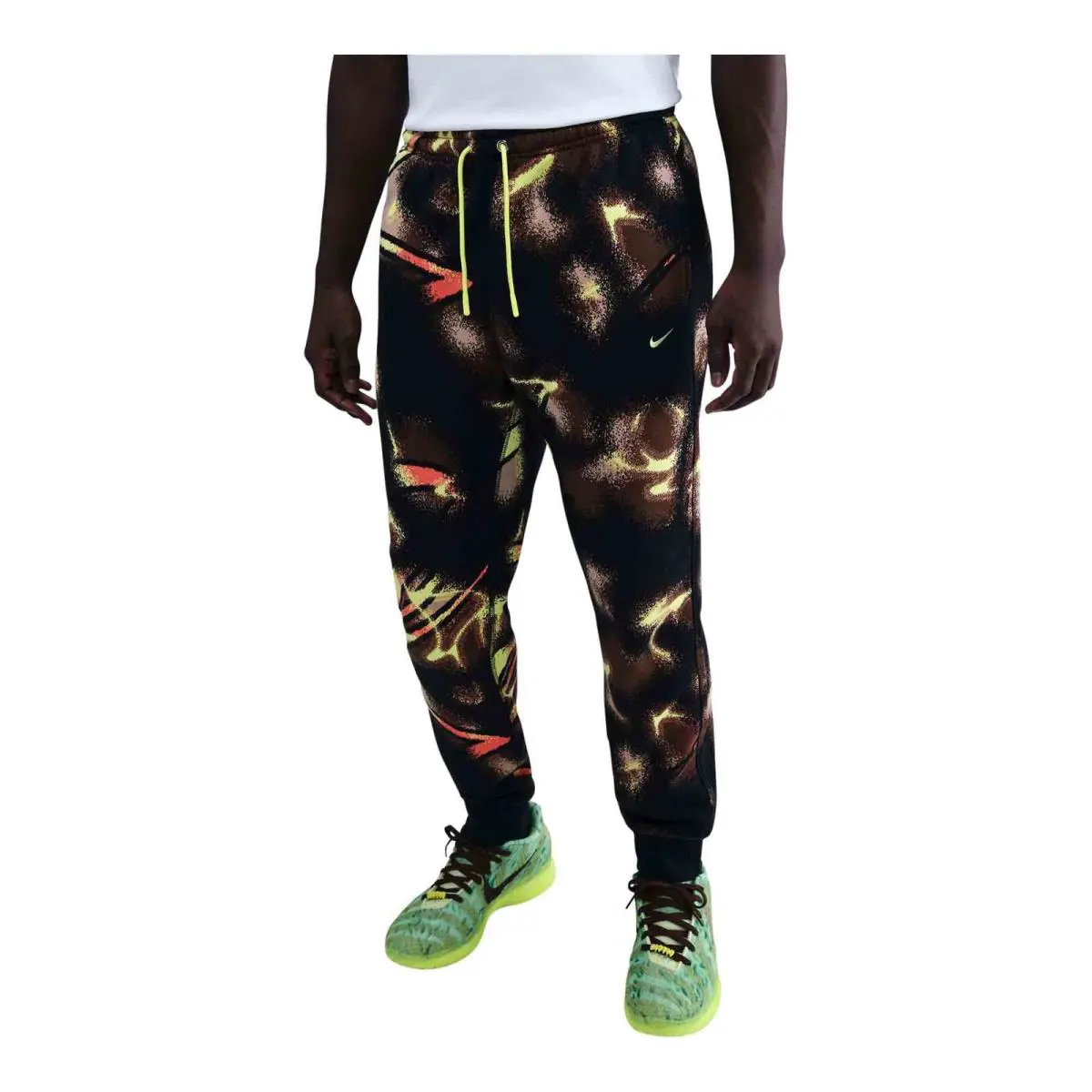 Nike Mens Ja Club Fleece Basketball Joggers_lt Lemon Twist HV3382-736 - YELLOW
