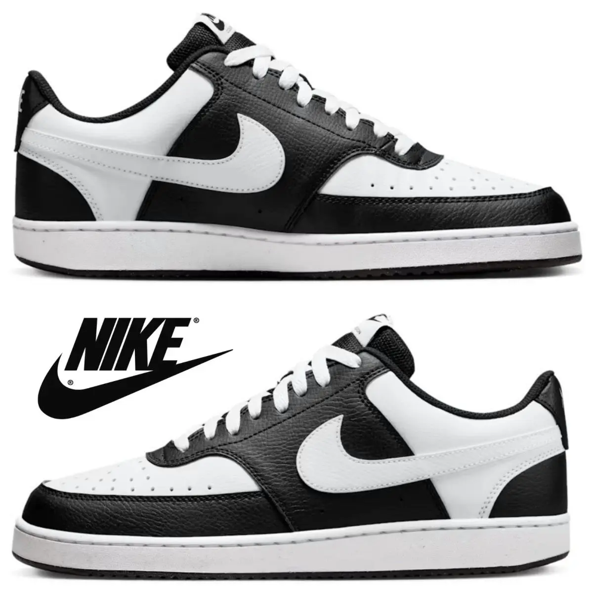 Nike shoes - Nike Court Vision Low FL - Black, Manufacturer: Black/White 8