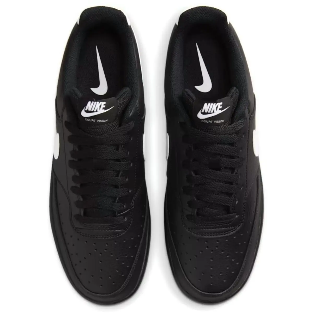 Nike shoes - Nike Court Vision Low FL - Black, Manufacturer: Black/Black/White 4