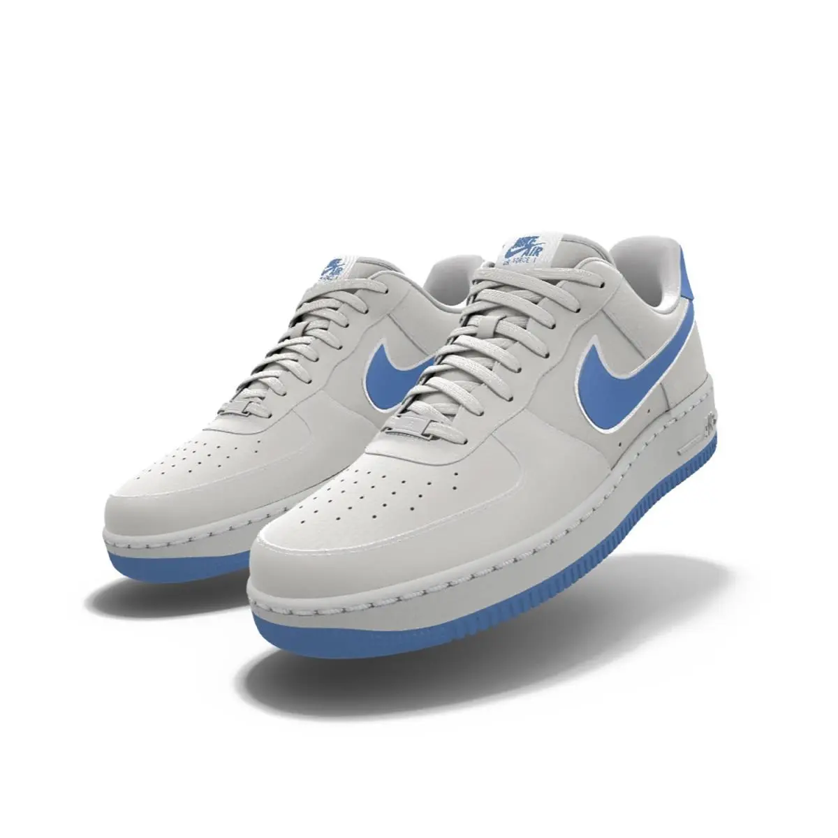 Mens Nike Air Force 1 Low Photon Dust Custom Leather Shoes