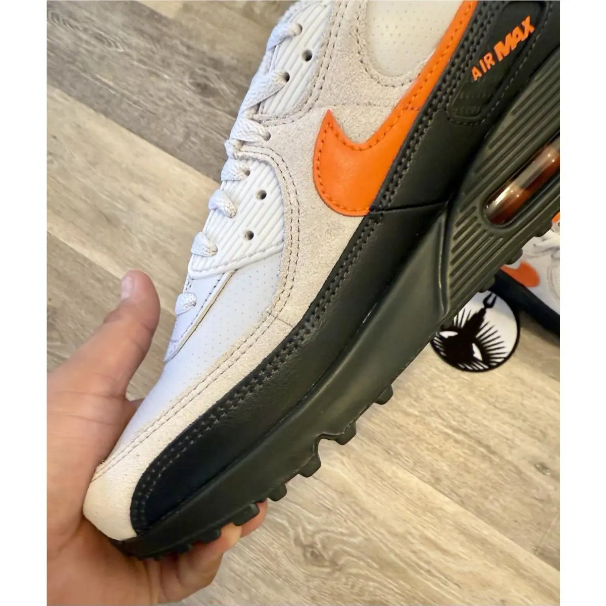 Nike shoes - Nike Air Max 90 - Air Max - IF0670-003 - Vast Grey / Total Orange / Black (UPC: 198480890522) 2