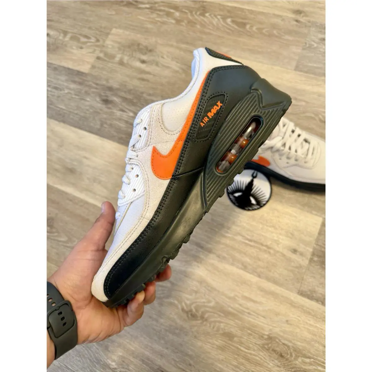 Nike shoes - Nike Air Max 90 - Air Max - IF0670-003 - Vast Grey / Total Orange / Black (UPC: 198480890522) 3
