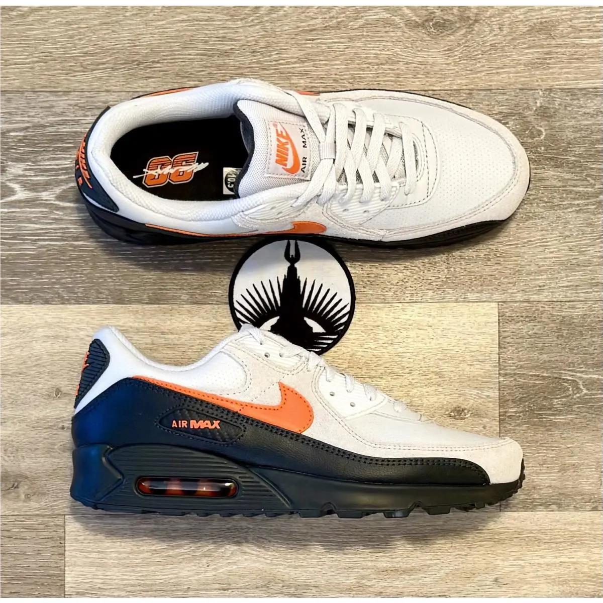 Nike shoes - Nike Air Max 90 - Air Max - IF0670-003 - Vast Grey / Total Orange / Black (UPC: 198480890522) 5