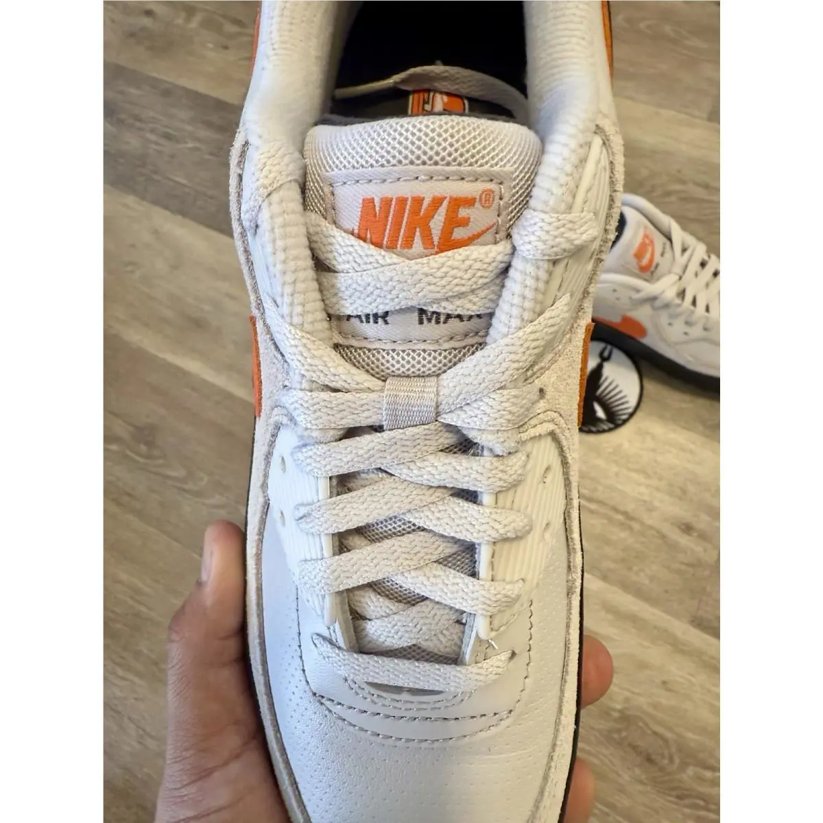 Nike shoes - Nike Air Max 90 - Air Max - IF0670-003 - Vast Grey / Total Orange / Black (UPC: 198480890522) 6