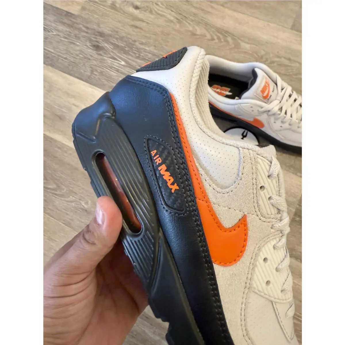 Nike shoes - Nike Air Max 90 - Air Max - IF0670-003 - Vast Grey / Total Orange / Black (UPC: 198480890522) 7