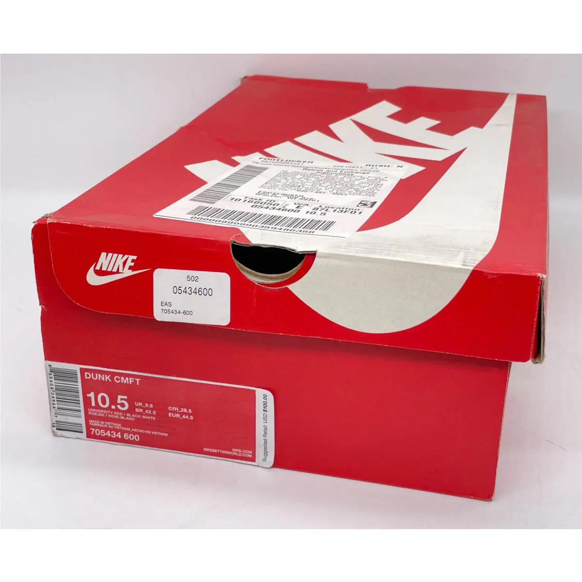 Nike shoes - Dunk CMFT - Dunk CMFT - 705434-600 - Red Black 10