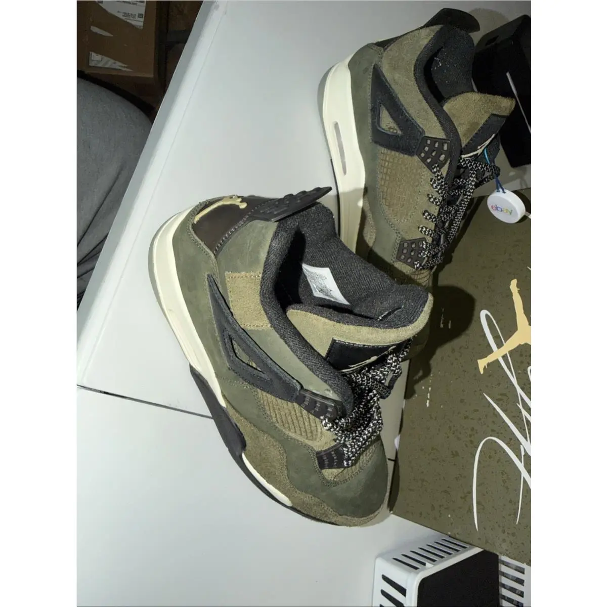 Nike shoes - Nike Air Jordan 4 Retro SE Craft - FB9927-200 - Olive 8