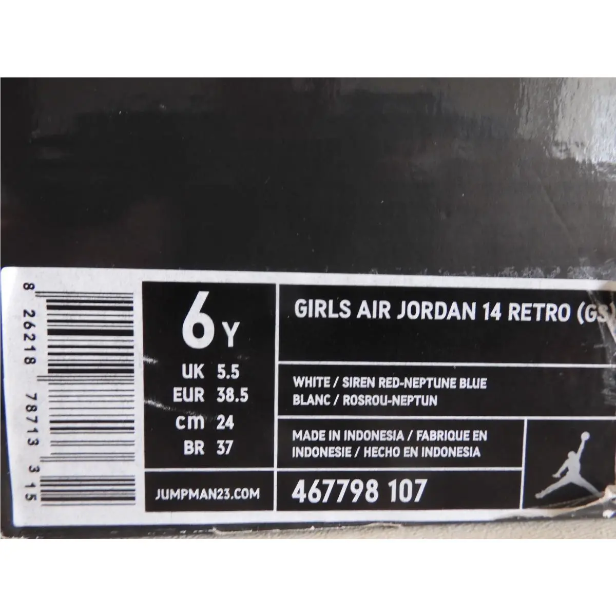 Nike shoes - Air Jordan 14 - Air - 467798-107 - White (UPC: 826218787133) 6