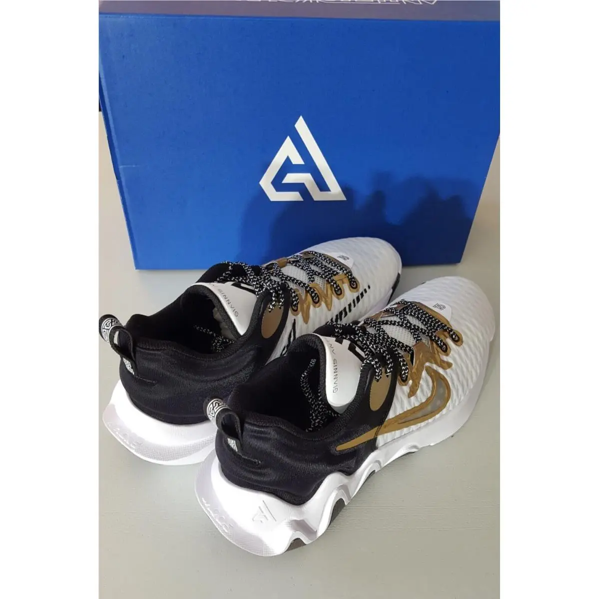 Nike shoes - Nike Giannis Immortality - Giannis Immortality - CZ4099 100 - Black-White-Metallic Gold 3