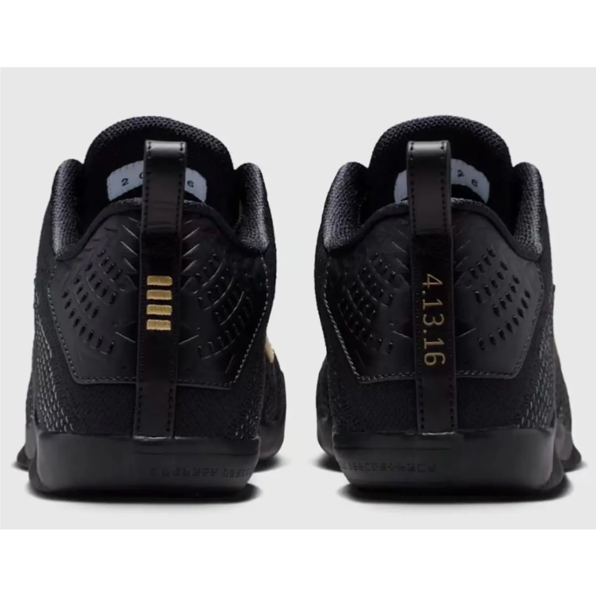 Nike shoes - Black and Metallic Gold 1