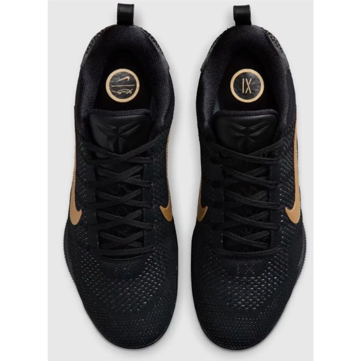 Nike shoes - Black and Metallic Gold 2