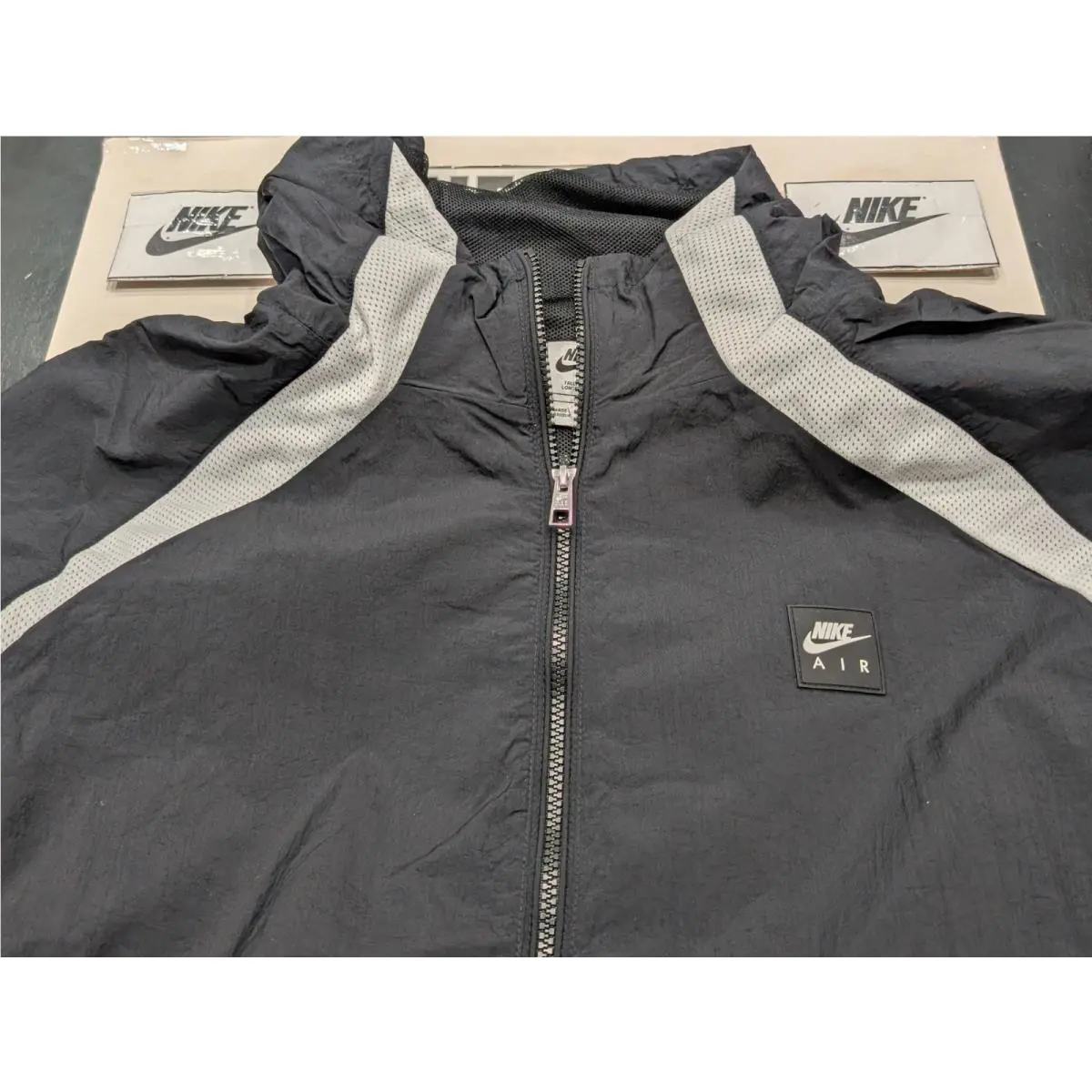 Nike clothing - Nike AIR Woven Jacket - AIR Woven Jacket - Black (UPC: 197860935587) 0