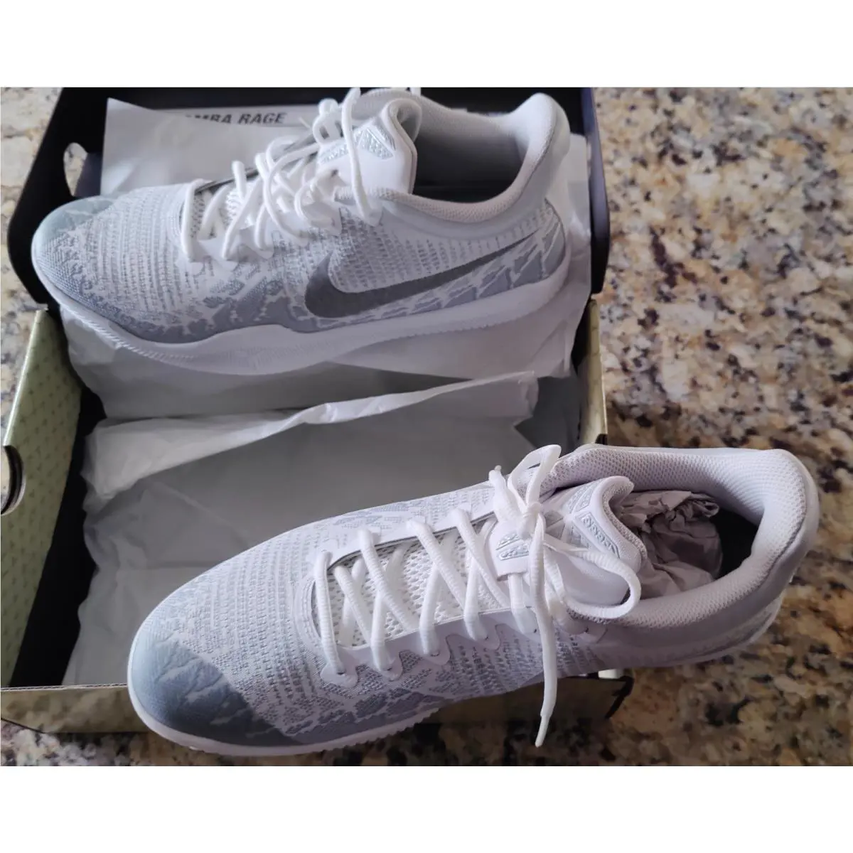 Nike shoes - Nike Mamba Rage - Mamba Rage - 908972-100 - White/Black Pure Platinum 0