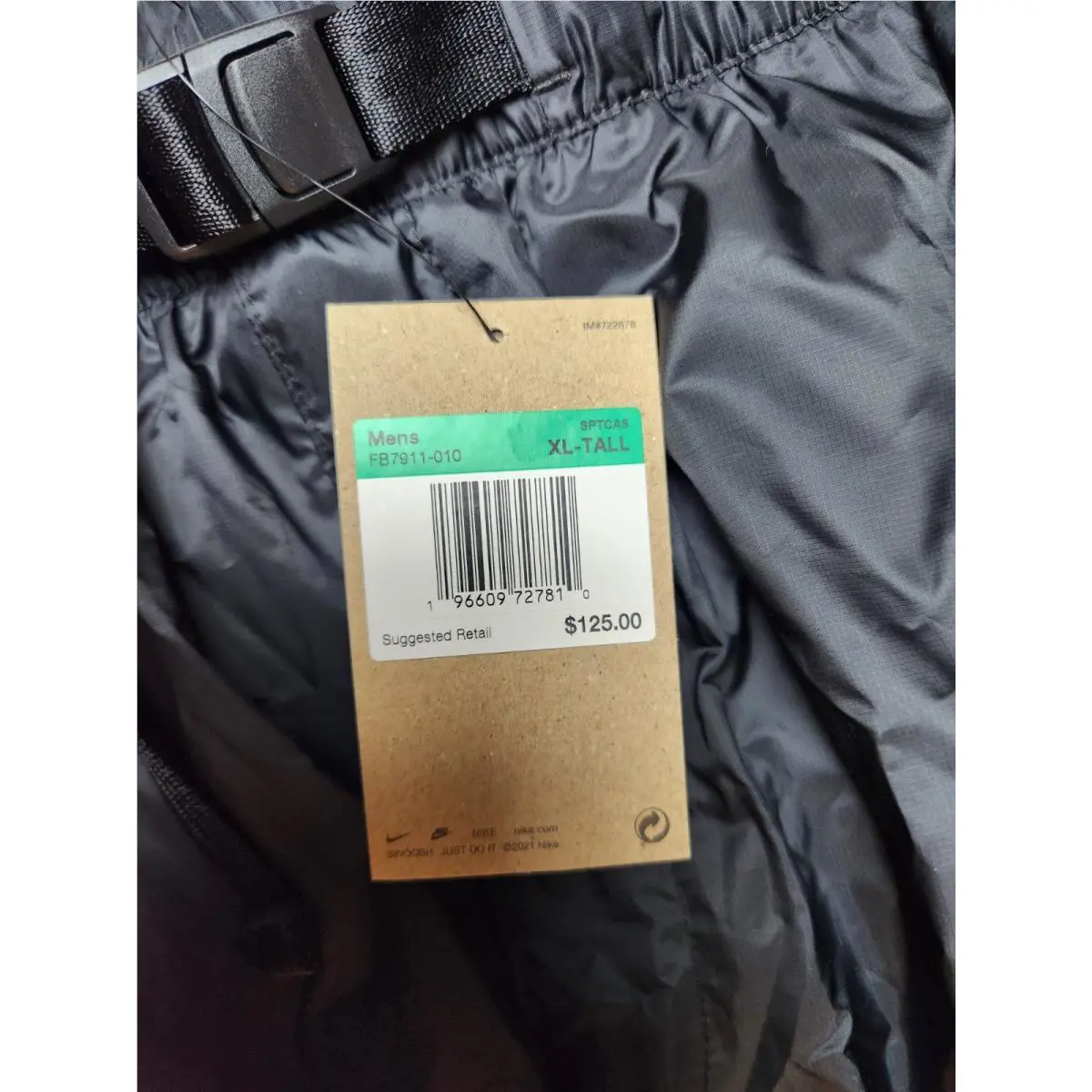 Nike clothing - Nike Sportswear Tech Lined Pants - FB7911 010 - Black (UPC: 196607412091) 5