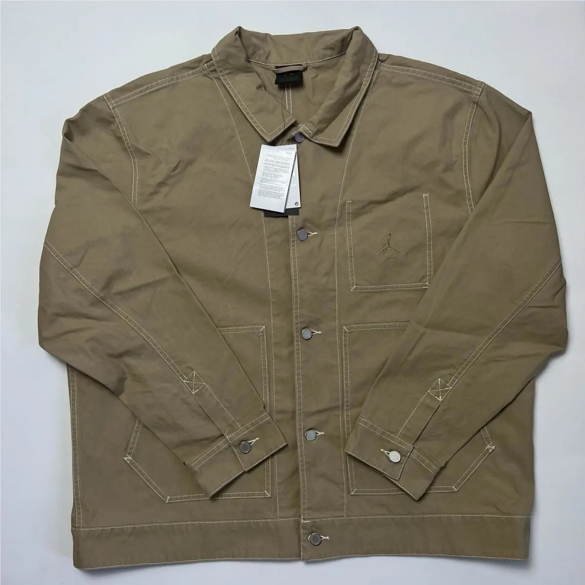 Nike Jordan Essentials Chicago Men`s Jacket Desert Camo Xxl HF9317-257