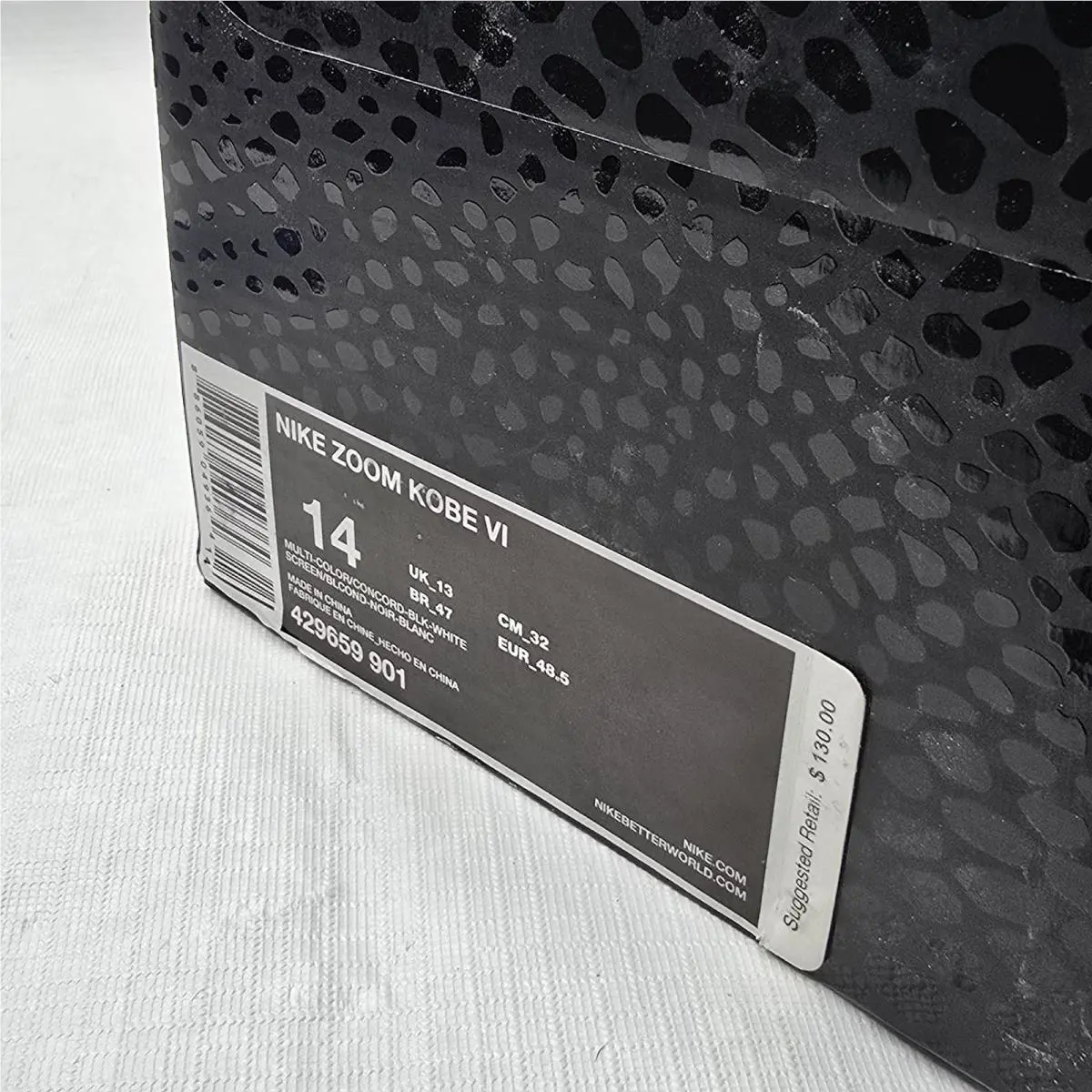 Nike shoes - Nike Zoom Kobe 6 - Zoom Kobe - 429659-901 - Concord/Grey/Black/White 10