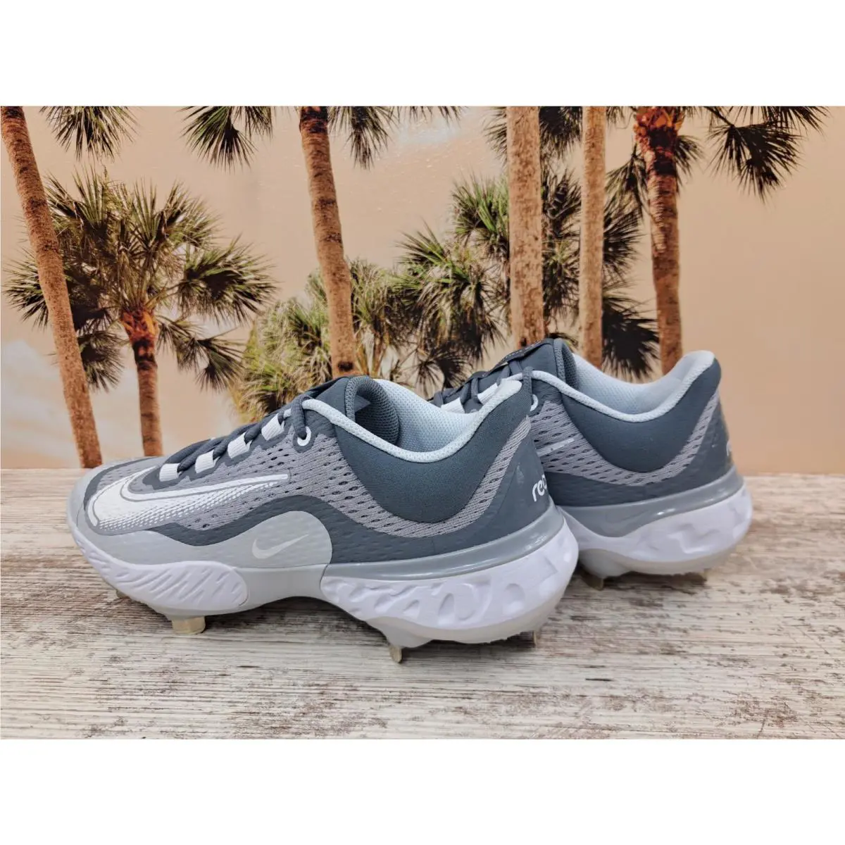 Nike shoes - Nike Alpha Huarache Elite 4 - DJ6521-012 - Gray 3