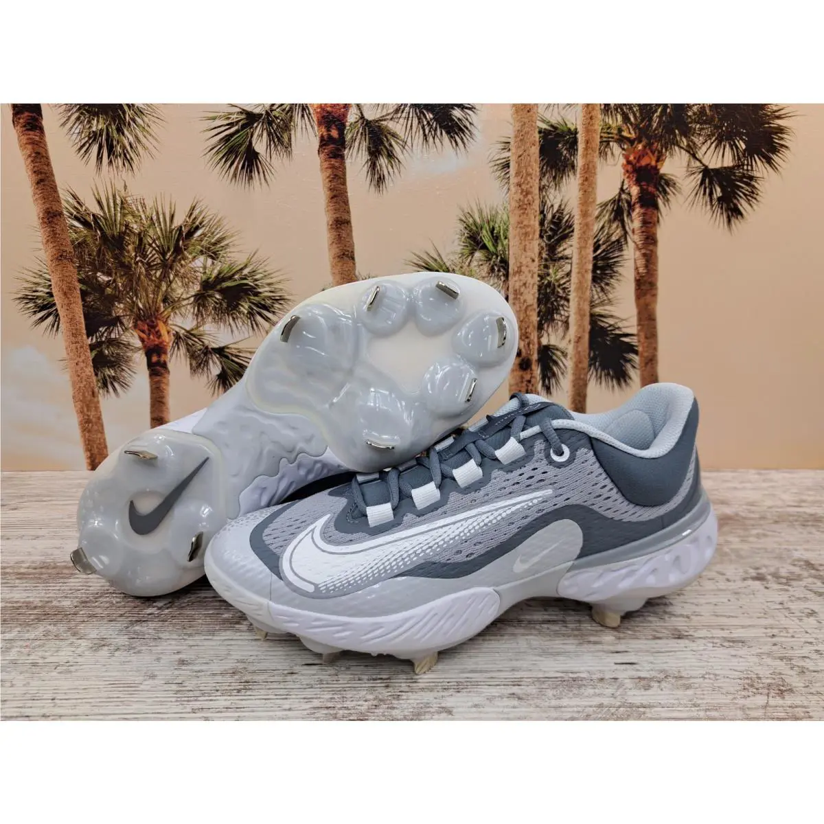 Nike shoes - Nike Alpha Huarache Elite 4 - DJ6521-012 - Gray 5
