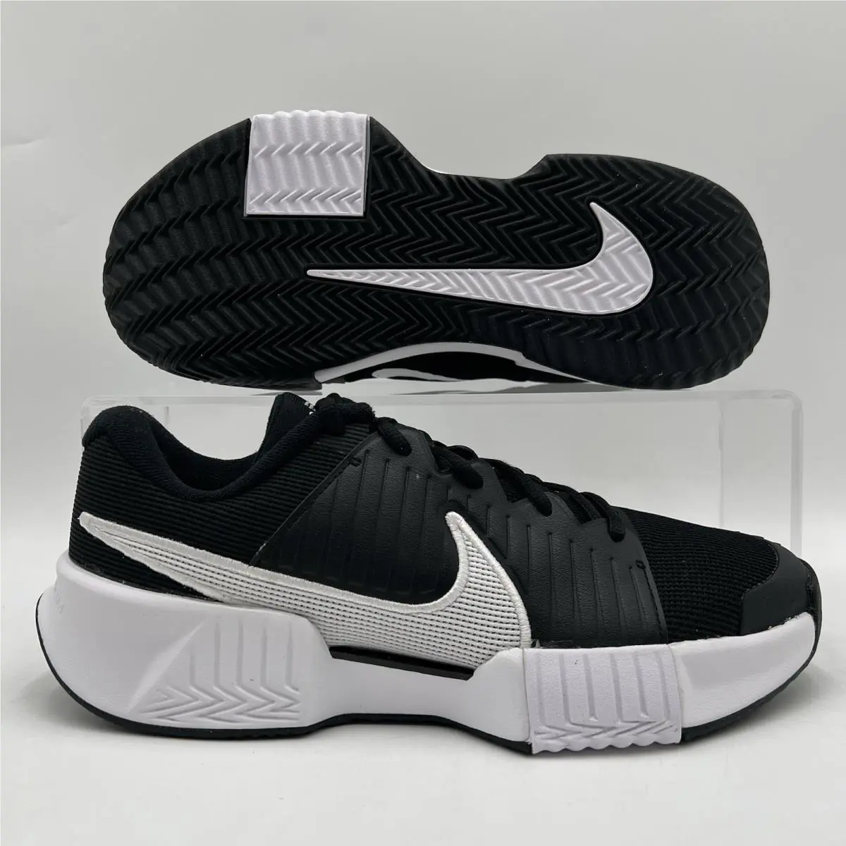 Mens Size 9 Nike Zoom GP Challenge Pro Black White Tennis Shoes FJ7767 001