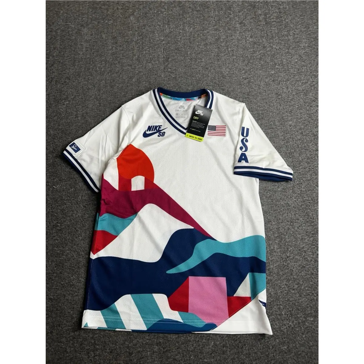 SB x Parra Usa Federation Kit Crew Jersey Mens XS Skate Rare CT6071-100 by Nike
