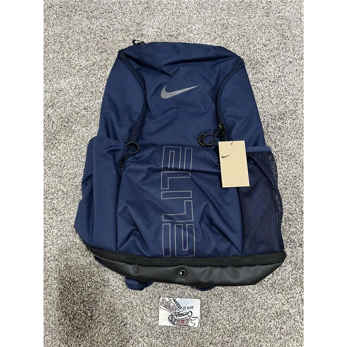 Nike Hoops Varsity Elite Backpack Navy Blue Basketball 32L HM9965