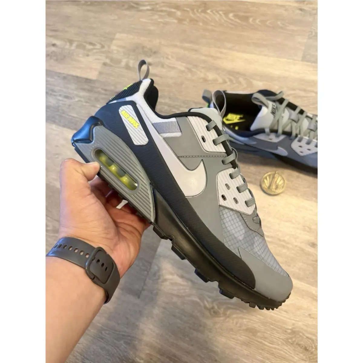 Nike shoes - Nike Air Max 90 Drift - IO1908-065 - Cool Grey / Wolf Grey / Volt / White (UPC: 198487696950) 8